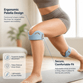 thumbnail image 4 of Adjustable Knee Support Strap Pair, Lightweight Patella Stabilizer with Hook and Loop Fit, Under Kneecap Band for Running, Hiking, Gym Training, Walking, Cycling, and Daily Exercise, Light Blue, 4 of 8