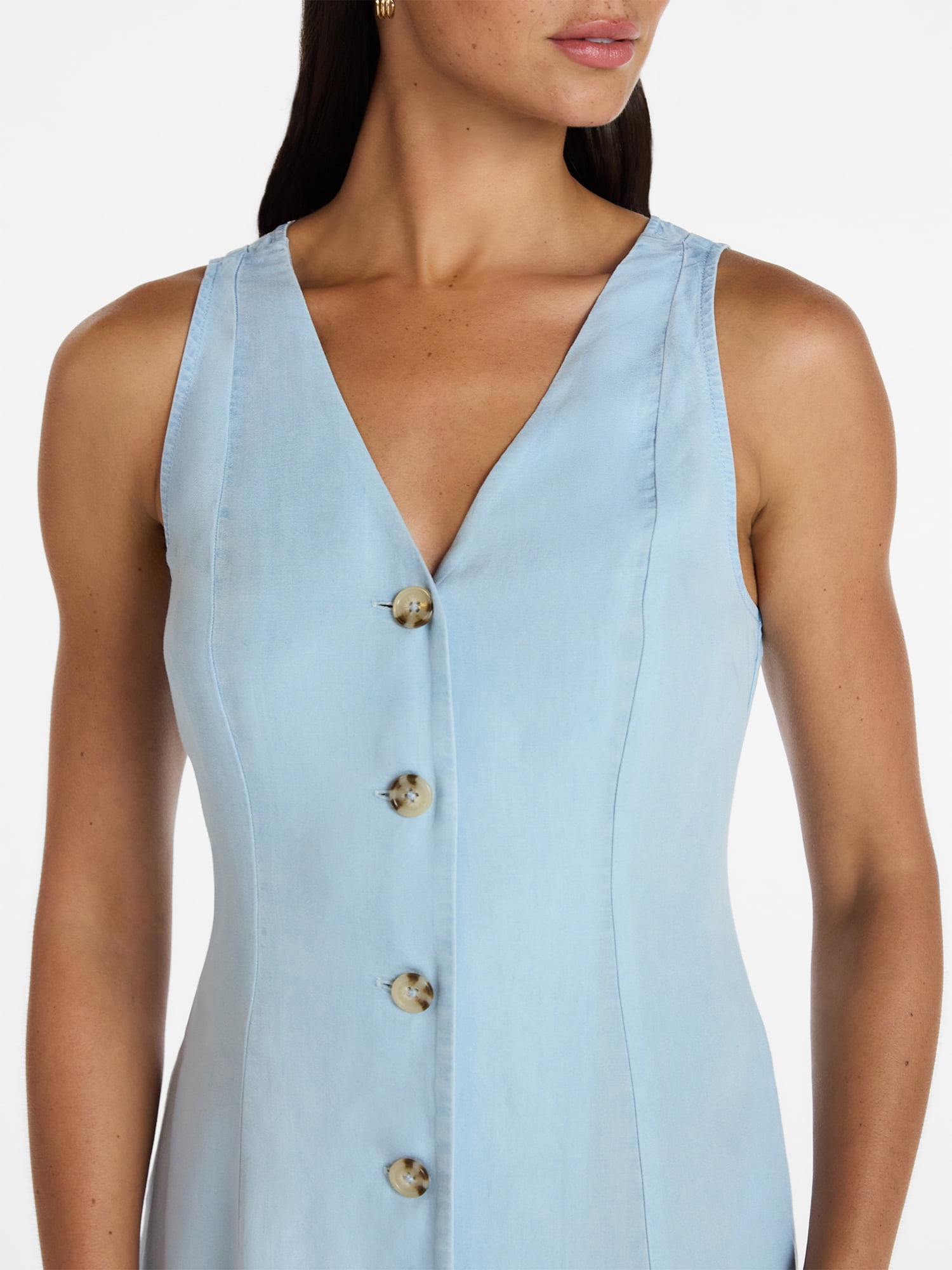 Time and Tru Women's Flutter Sleeve Mini Dress, Sizes XS-XXXL