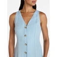 thumbnail image 4 of Time and Tru Women's Flutter Sleeve Mini Dress, Sizes XS-XXXL, 4 of 5