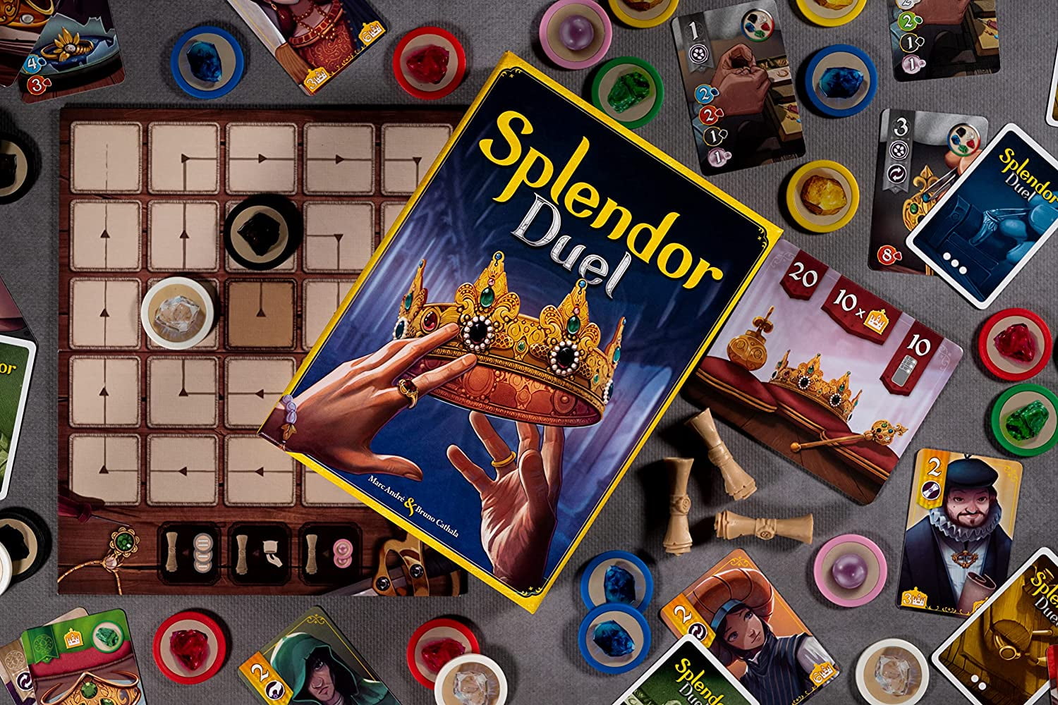 Splendor Duel Two Player Strategy Board Game for Ages 10+, from Asmodee