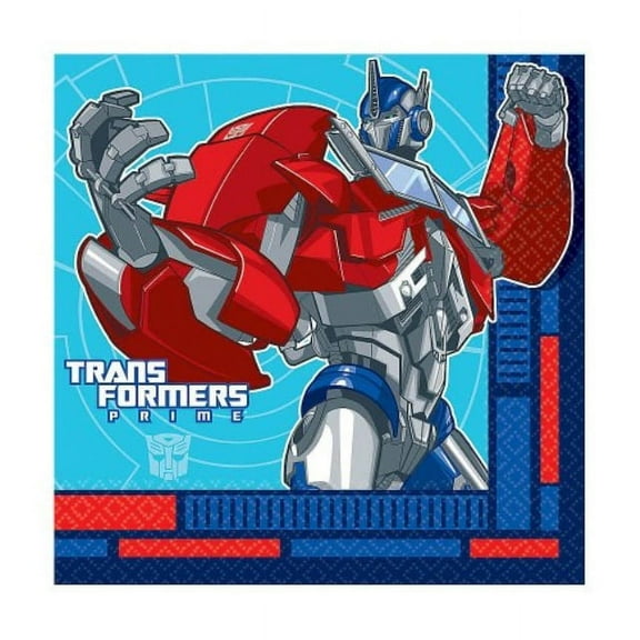 amscan transformers 'prime' large napkins (16ct)