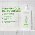 thumbnail image 3 of Native Volumizing Shampoo Cucumber & Mint, Sulfate & Silicone Free, 16.5 fl oz, 3 of 13