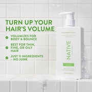 Native Volumizing Shampoo Cucumber & Mint, Sulfate & Silicone Free, 16.5 fl oz