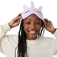 thumbnail image 5 of Saint Eve Kids Girls Fuzzy Pajama Pants, 2 Piece PJ Pant Set and Sleep Mask - Purple Unicorn, Medium, 5 of 6