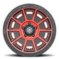 thumbnail image 2 of ICON Alloys Victory, Satin Black w/Red, 17 x 8.5 / 6 x 120, 0mm Offset, 4.75" BS, 2 of 5