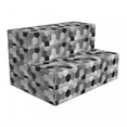 thumbnail image 1 of Charcoal Foldable Mattress, Greyscale Hexagons Grid, 74.8" x 35.4", Grey Charcoal Grey White, by Ambesonne, 1 of 6