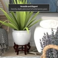 thumbnail image 3 of Red Lantern 14" White Porcelain Fishbowl Planter, 3 of 6