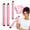 Pink, variant on Pink Satin Flexi Heatless Hair Rollers Set for Overnight Curls and Styling