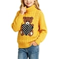 thumbnail image 2 of Mifsaly Toddler Boys Girls Turtleneck Sweater Kids Long Sleeve Chunky Knit Warm Pullover Sweaters, 2 of 7
