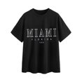 thumbnail image 3 of MiaMi FLoRiDa u.S.a Letter Print Women's Tshirt, Breathable 100% Cotton Fabric, Perfect outfit Casual Wear, 3 of 8