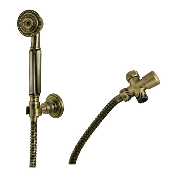 Kingston Brass KX1073SD Vintage Hand Shower Kit, Antique Brass