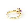 thumbnail image 4 of Galaxy Gold 14k Solid Yellow Gold Solitaire Ring with 1.15 Carat Purple Natural Amethyst (7.0), 4 of 4