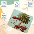 thumbnail image 3 of Coconut Tree Printed Square Mousepad Desk Pad Desk Mat, 8.3x9.8 Inch, Non-Slip Rubber Bottom, Suitable for Office and Gaming, 3 of 6