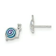 thumbnail image 1 of Sterling Silver Enameled Snail Post Earrings QE8670, 1 of 2