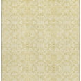 thumbnail image 4 of HomeRoots 665130 5 x 8 ft. Gold & Ivory Medallion Transitional Washable Machine Made Rectangle Area Rug with UV Protection, 4 of 9