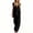 *Black, variant on Women's 2 Piece Cotton-Linen Outfit Set,V-Neck Tank Top and Wide Leg Palazzo Pants for Women,Ladies Summer Breathable Loungewear with Pockets,Army Green,S-2XL