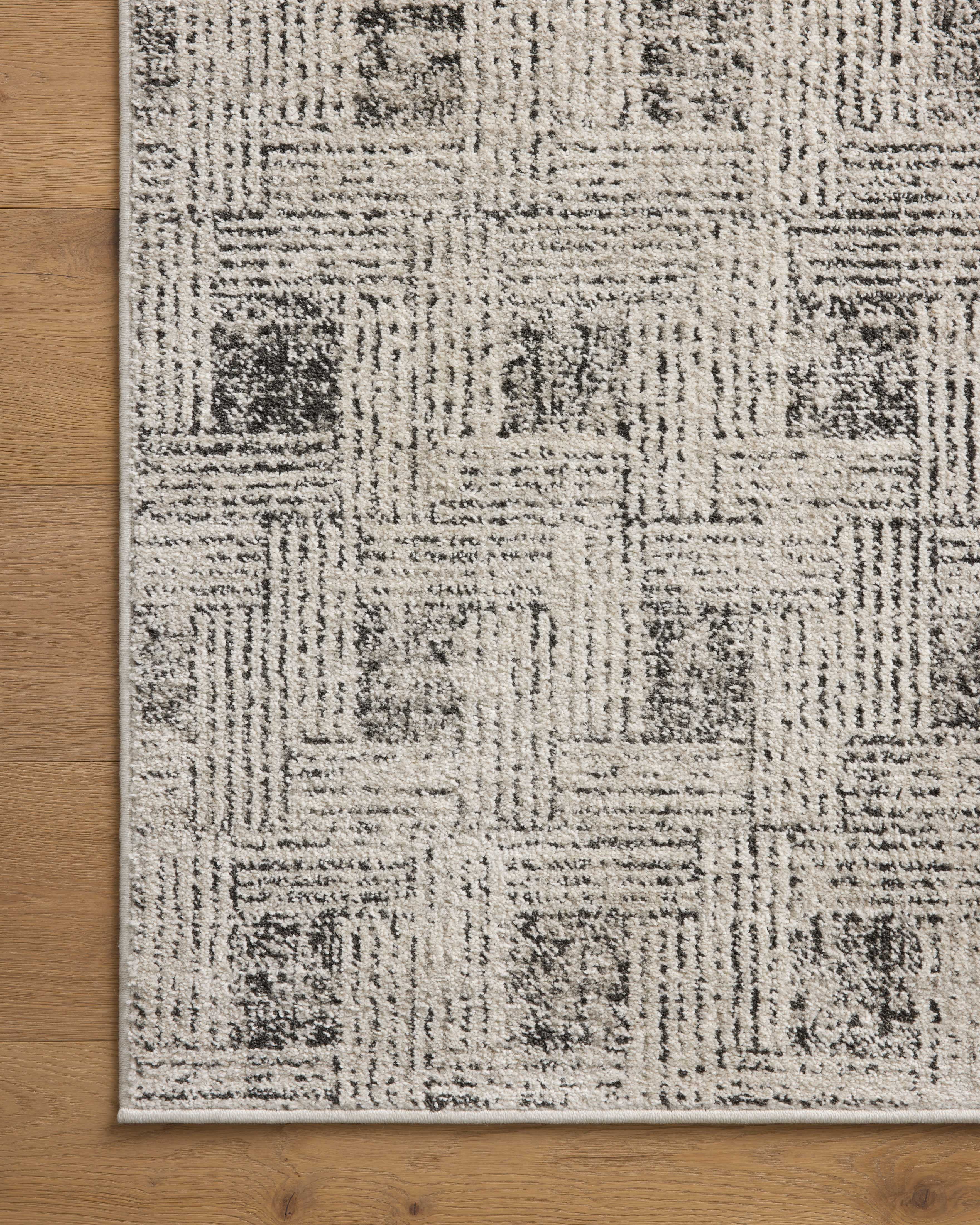 Loloi Kamala Grey / Graphite 2'-7" x 12'-0" Runner Rug