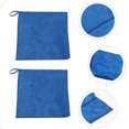 thumbnail image 1 of Raindrops Ensemble de 4 Serviettes à Main à Séchage Rapide en Coton Bleu Foncé, 1 of 7