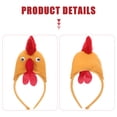 thumbnail image 4 of 1 juego de disfraz de pollo de Pascua, diadema de pollo, cola, pajarita, accesorio de cosplay de pollo, 4 of 6