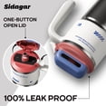 thumbnail image 4 of Sidagar 32 oz Stainless Steel Insulated Tumbler with Straw and Handle, Leakproof One-Touch Lid, Arctic White, 4 of 8