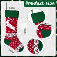 thumbnail image 2 of Dalrosia Knitted Christmas Stockings, Snowflake Reindeer Snowman Cable Knit Stockings for Christmas Candy Gifts Decor, 2 of 4
