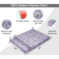 thumbnail image 3 of Vargottam Printed Indoor/Outdoor Chair Pads Non Slip Dining Chair CushionSquareShapedDining Chair Pad With String Ties Machine Washable & Home Decor Cushion- Set Of 2-Dusty Purple, 3 of 8