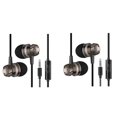thumbnail image 1 of 2 auriculares intraaurales con cable de 3,5 mm y subwoofer turbo con control por cable de trigo., 1 of 5