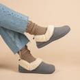 thumbnail image 2 of FamilyFairy Women Memory Foam Bootie Slippers, Warm Cozy Micro Suede Slipper Boots with Fuzzy Plush Lining and Collar, Winter Non Slip House Shoes for Indoor Outdoor, 2 of 6