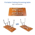 thumbnail image 5 of 42in. Foldable Dog Grooming Table with Adjustable Height Arm for Home Pet Bathing in Blue, 5 of 8