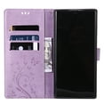thumbnail image 4 of Designed for Samsung Galaxy S24 Ultra Case, Wrist Strap Flip Kickstand PU Leather Wallet Case Cash Card Slots Holder, Protective Shockproof Pattern Women Cover for Samsung Galaxy S24 Ultra,Lightpurple, 4 of 7