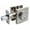 Satin Nickel, variant on Pamex FDSP1 Square Low Profile Single Cylinder Deadbolt Grade 3 with KW1 Keyway, Satin Nickel