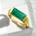 thumbnail image 4 of Ross-Simons 5.50 Carat Emerald and .60 ct. t.w. Peridot Ring in 18kt Gold Over Sterling, Women's, Adult, 4 of 6