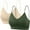 U, variant on Comfortable Bras for Women Lady's Two Piece Set Seamless Top Strap Breast Pad Thread Plus Size Underwear Plus Size Bralettes for Women S L