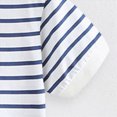 thumbnail image 4 of Little Boys Striped Short Sleeve T-Shirt,2T 3T 4T 5T,Soft Crewneck Casual Summer Tee for Kids Little Boys T-Shirts Little Kids Boys Gibobby,Blue,Size 6-7T, 4 of 9