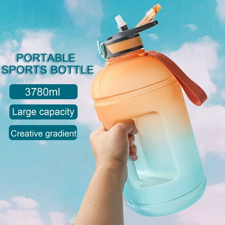 

Welling Water Bottle Portable Leak-proof PETG 1 Gallon 3.78L Drinking Jug for Fitness