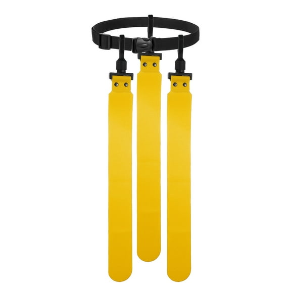 Uxcell Flag Football Set, Adjustable Flag Football Belt with 1 Belt and 3 Flags  Easy Tear Away for Men Women Players Training Competition (Yellow)