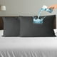 thumbnail image 1 of Amorosa Fundas de Almohadas Impermeable 2 Piezas Funda de Almohada Sofá Cómoda y Transpirable Ideal para Hogar Hotel y Viaje,Negro Estándar-50*80cm, 1 of 8
