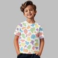 thumbnail image 6 of Coerni Kids Cow Print Shirt Boys & Girls Breathable Crewneck Short Sleeve Tees Colorful Cow Print Tops Casual Versatile Summer Outfit, 6 of 9
