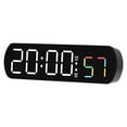thumbnail image 5 of Led Display Rectangular Alarm Clock Temperature Humidity Display Timer, 5 of 8