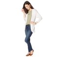 thumbnail image 2 of Aeropostale Sheer Marled Shrug Sweater para mujer, blanco roto, grande Aeropostale Encogimiento de hombros, 2 of 2