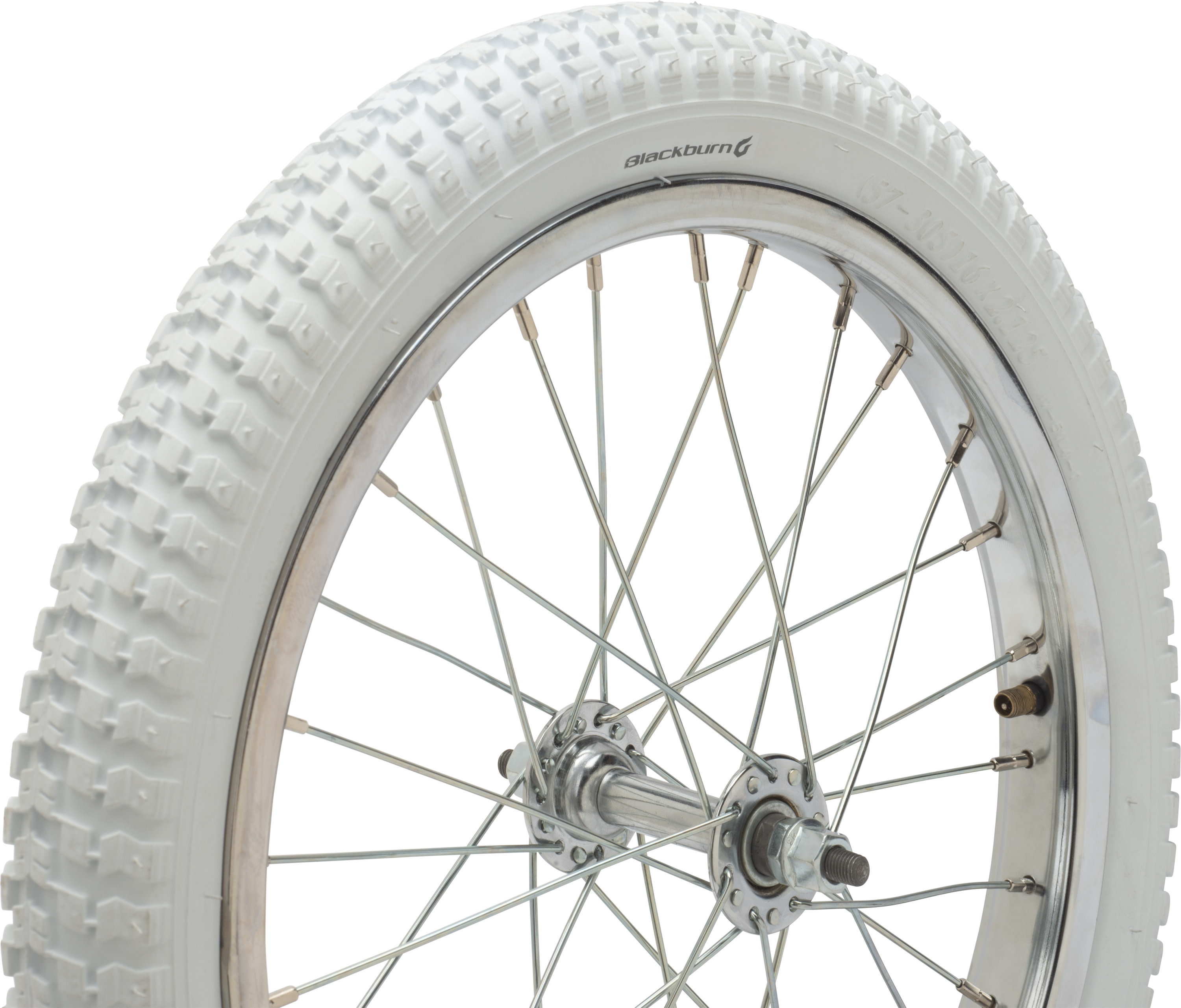 Pair Of 20 X 1.75 BMX Tires & Tubes - White/Gum Sidewall - ENIX COMP3 - Old School