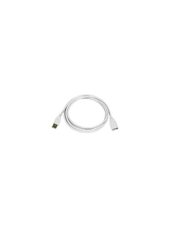 Monoprice 6' USB 2.0 Male to Female Extension Cable White 108606