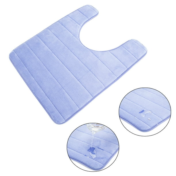 Bathroom Mats,UShaped Contour Memory Foam Toilet Mat,NonSlip Backing
