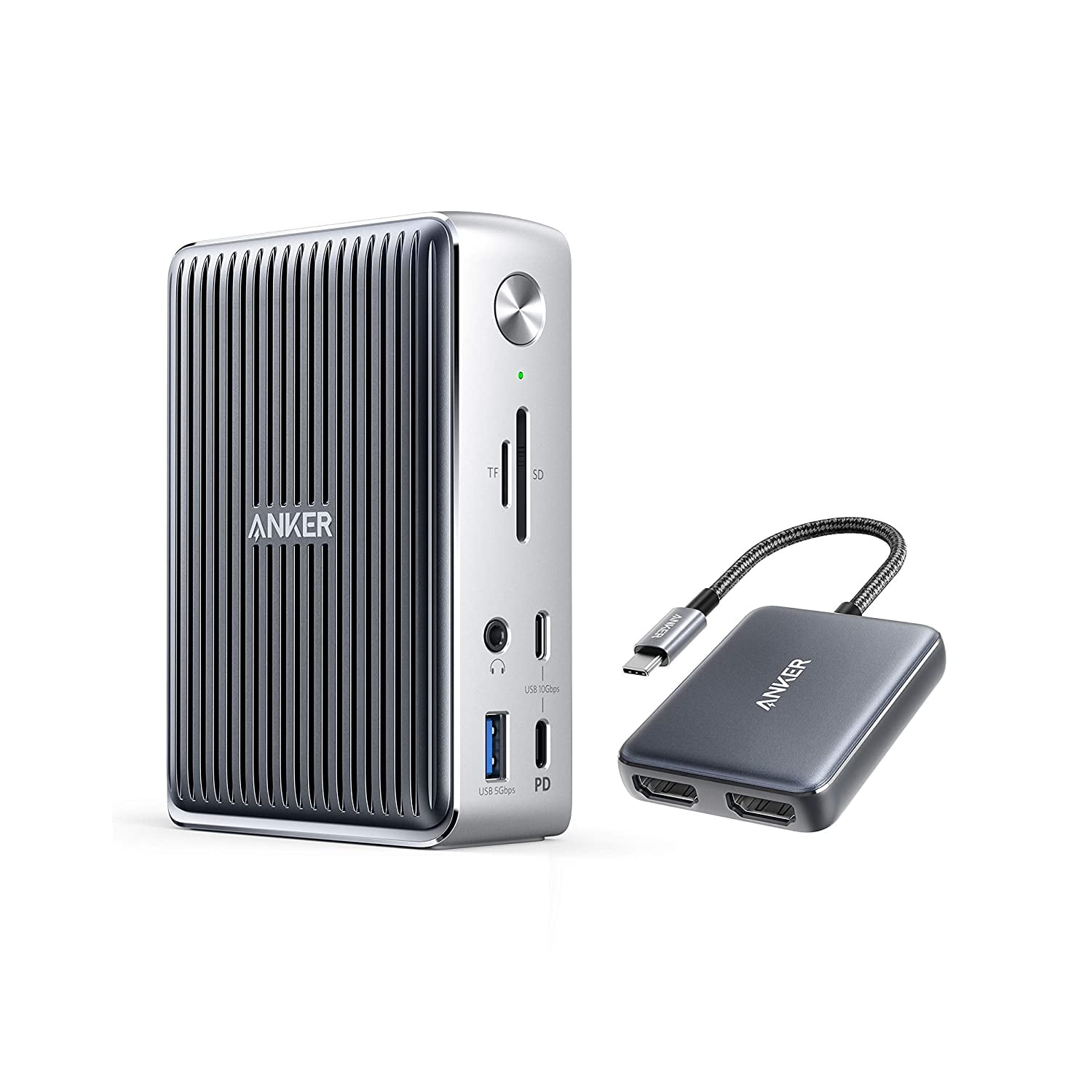 Anker Thunderbolt 3 Docking Station and USB C to Dual HDMI Adapter