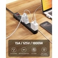 thumbnail image 2 of Protector contra sobretensiones Power Strip DEWENWILS de 1,8 m, 6 salidas, 300 J, 2 of 7