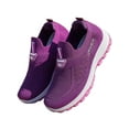 thumbnail image 3 of Frontwalk Womens Walking Shoes Slip On Sock Sneaker Non-Slip Casual Shoe Running Lightweight Sneakers Women Comfort Trainers Purple 7, 3 of 5