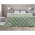 thumbnail image 1 of Turquoise Down Alternative Comforter, Traditional Polka Dots Vertical Lines Abstract Hand Drawn, Microfiber Quilt for All Season, 5 Sizes, Turquoise Brown Cream, by Ambesonne, 1 of 3