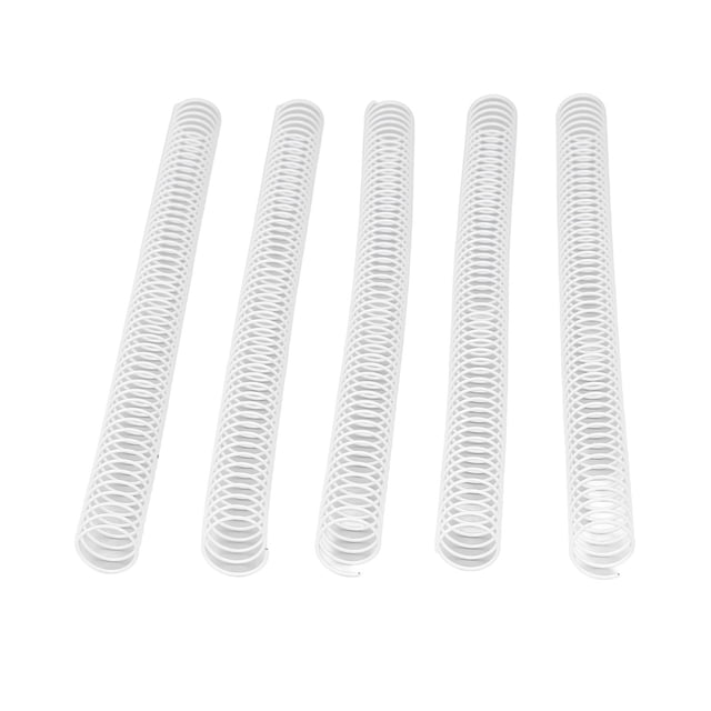 Bobinas de Encuadernació en Espiral de Metal, 100 Uds., 19 mm de diámetro, 48 Dientes, Paso 4: 1, Capacidad de 170 Hojas para Papel A4, Proyectos de Estudiantes y de Oficina
