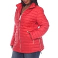 thumbnail image 4 of White Mark Women's Plus Size Puffer Coat, 4 of 5