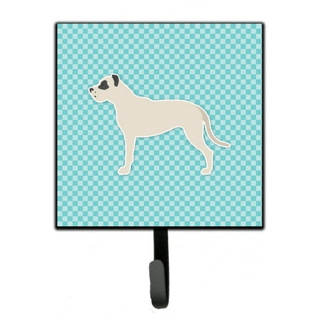 

Carolines Treasures BB3767SH4 Dogo Argentino Checkerboard Blue Leash or Key Holder 7Hx4.25W multicolor